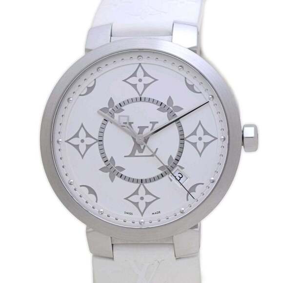LOUIS VUITTON Tambour GM QA120Z Men's Watch 40146